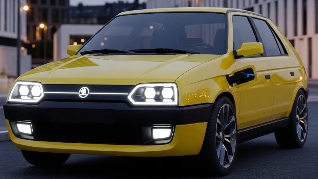 Novodobá Škoda Favorit nabídne retro tvary zvenčí, uvnitř už ale modernu. Pohon je pak jasný